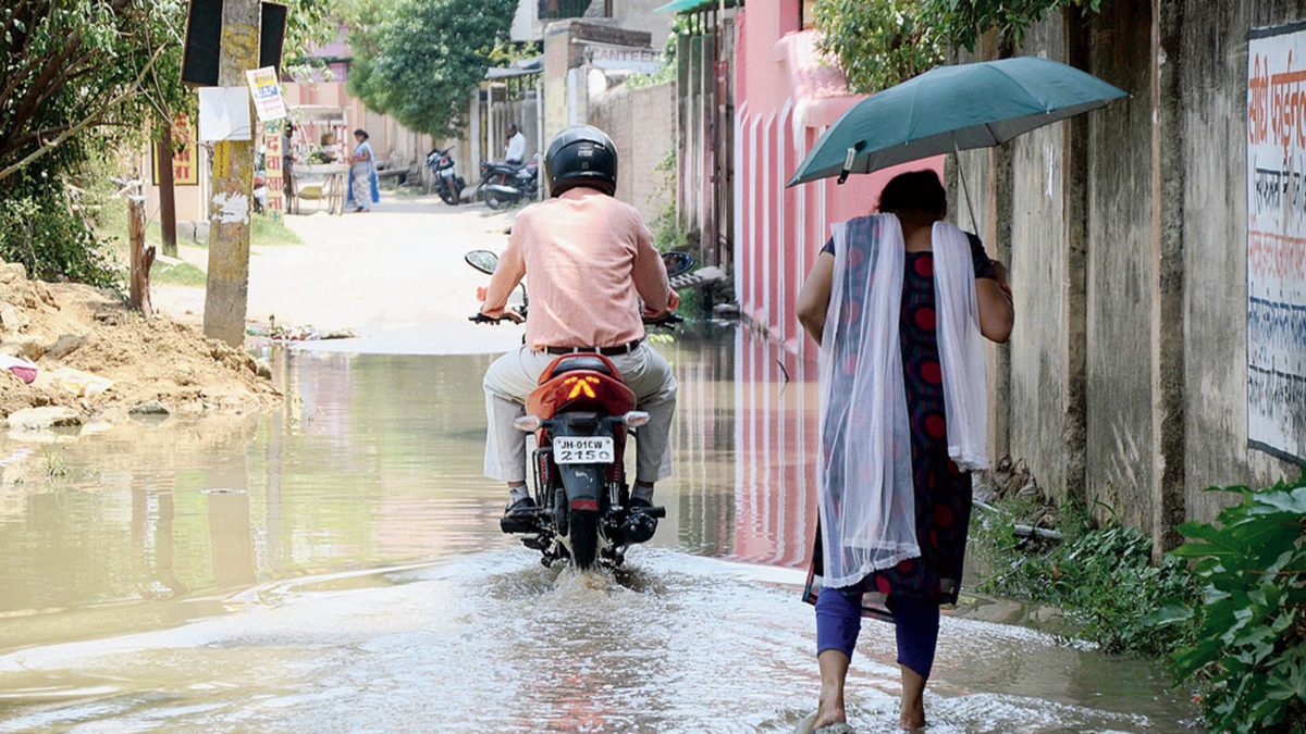 Flood of stink in parched city