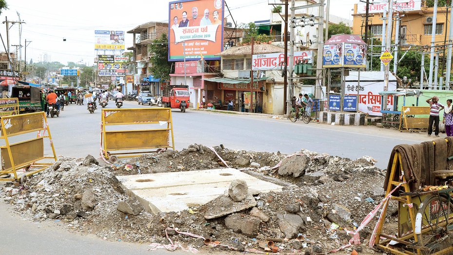 Even Ranchi Municipal Corporation is fed up with dug-up spots
