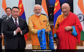 PM Modi, Mongolian President unveil Lord Buddha statue in Ulaanbaatar