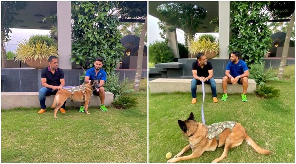Rishabh Pant chills with MS Dhoni at his home in Ranchi.