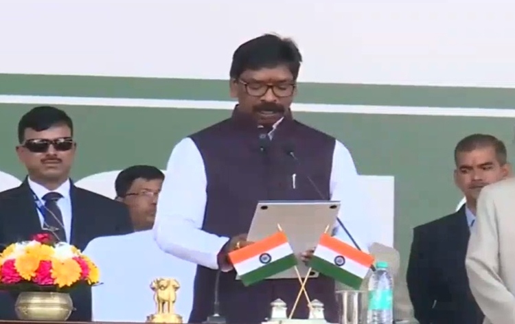 Hemant Soren sworn in as Chief Minister of Jharkhand.