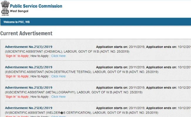 WBPSC IDO and Clinical Instructor Admit Card 2019 to be Release soon at pscwbonline.gov.in, Steps How to Download Exam Hall Ticket.