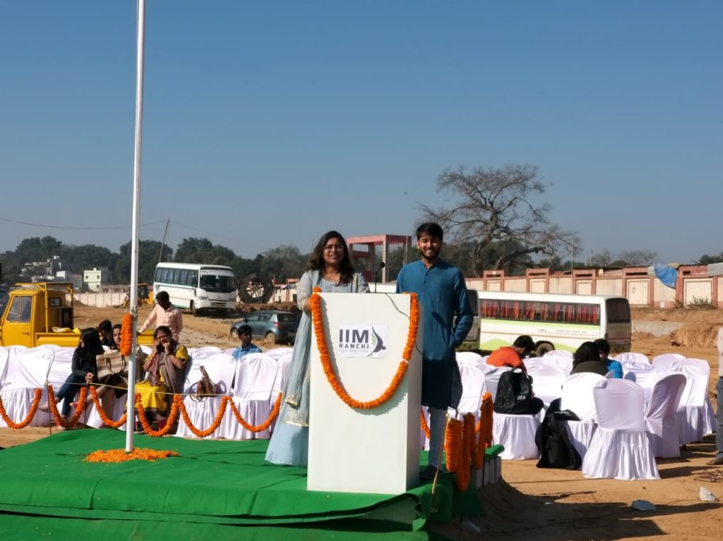 IIM Ranchi celebrated Republic Day along with blood donation camp.