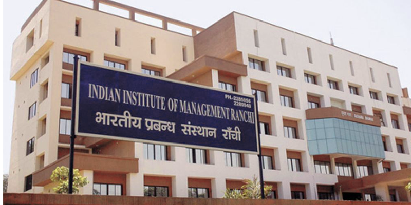 IIM Ranchi ranks among top 20 B-schools in India.