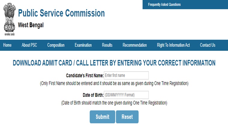 WB PSC civil services WBCS prelims admit card released: Check steps to download, exam pattern.